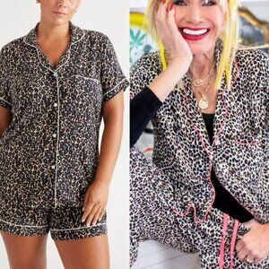 NWT BETSEY JOHNSON X KNIX Short Sleeve Modal Sleep Top Sz Small Pretty Kitty